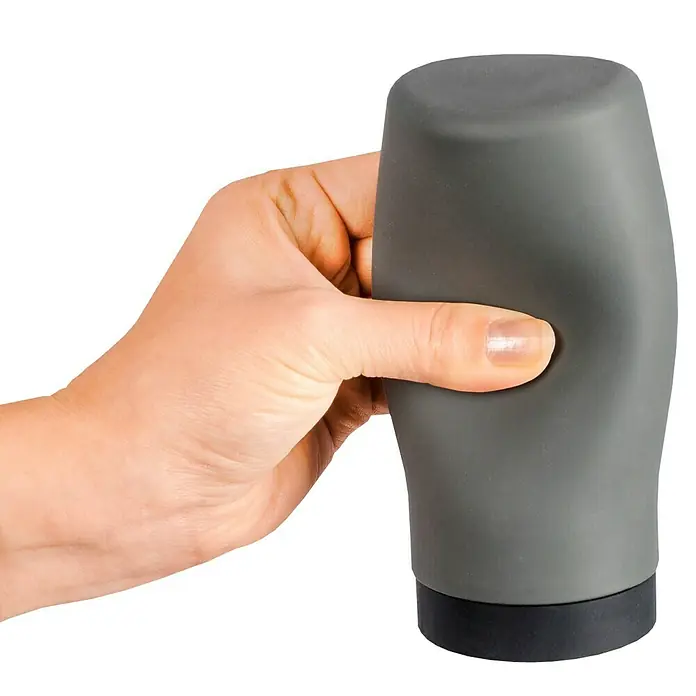 Wenko Dispensador de jabón Easy Squeez-e - Silicona, Gris
