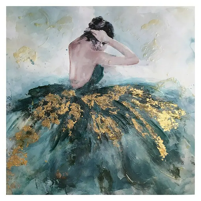 Cuadro pintado a mano Dipinto Mujer - Woman, An x Al: 100 x 100 cm