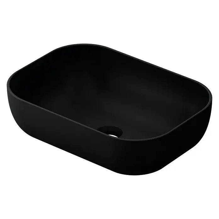 Lavabo de sobremesa Stadium - 45,5 x 32,5 cm, Negro