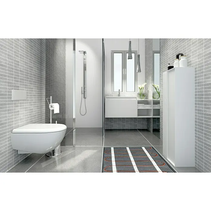 Admiral E-Power Fußbodenheizung Comfort - 36 x 0,5 m, Beheizbare Fläche: 18 m², 135 W/m² - Ansicht von oben