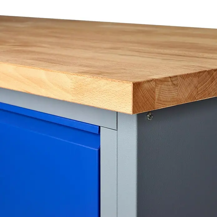Küpper Profi Modul System Basismodul groß - 70 x 184 x 86 cm, Hammerschlag-Silber - Vorderansicht