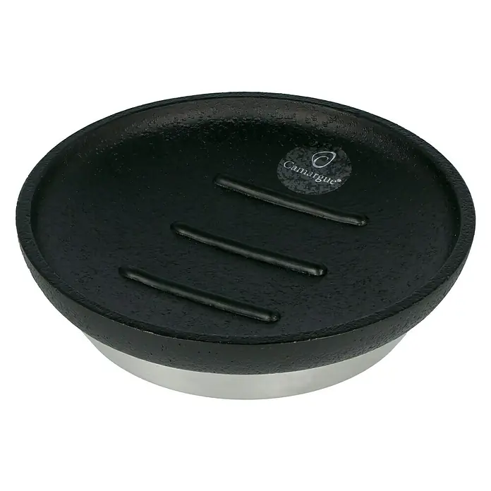 Camargue Bosse Seifenschale - Polyresin, Schwarz