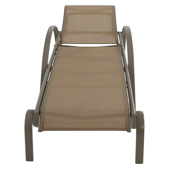 Sunfun Tumbona Ikara - An x Pr x Al: 63 x 198 x 96 cm, Textileno, Marrón, Respaldo regulable