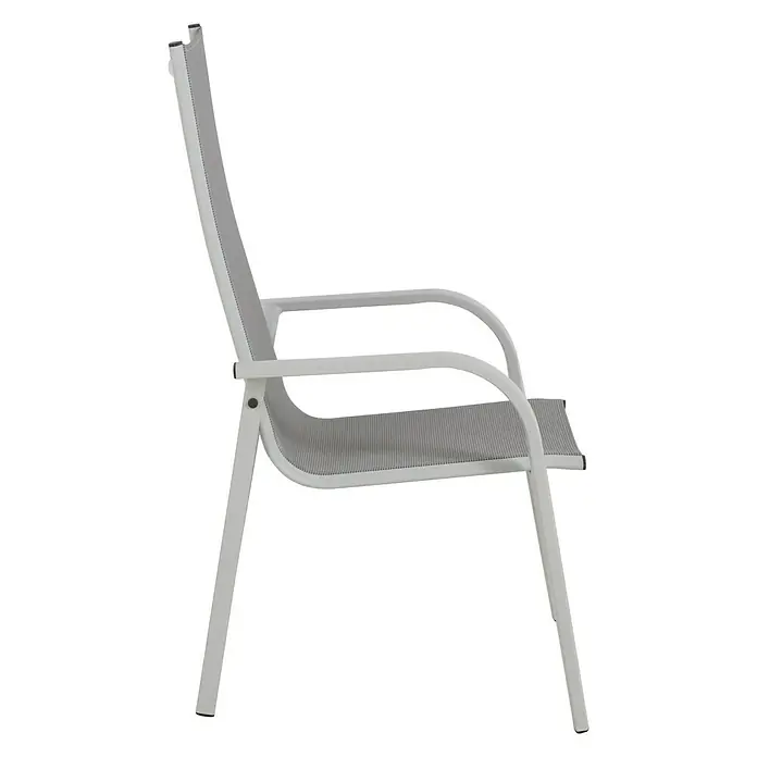 Sunfun Hannah Silla de jardín - Ancho: 59 cm, Gris