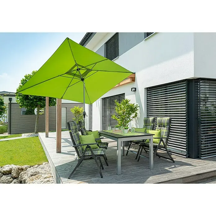 Doppler Active Sonnenschirm Auto Tilt - Fresh Green, 300 x 200 cm - Stimmungsaufnahme