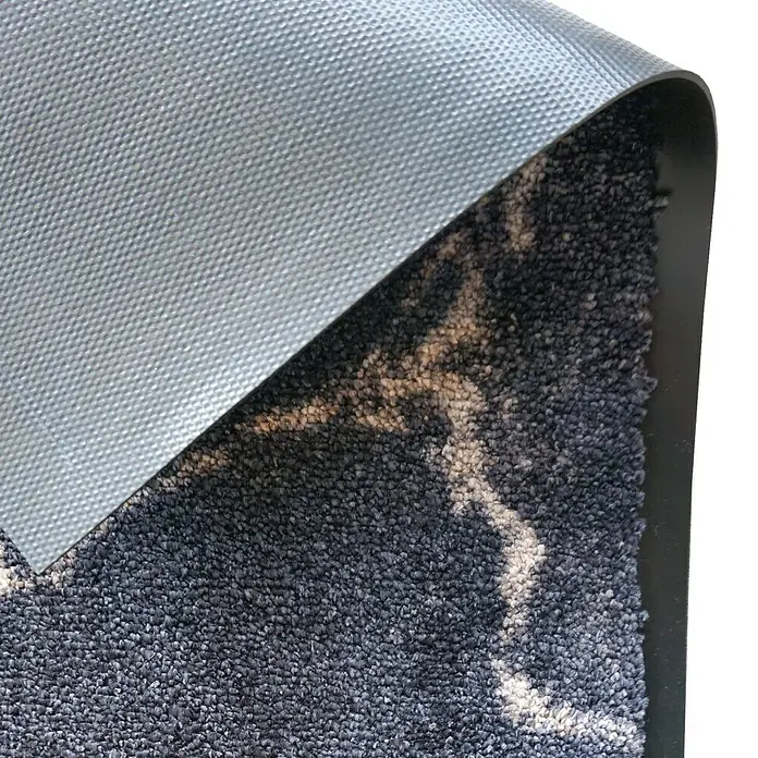 SCHÖNER WOHNEN-Kollektion Sauberlaufmatte Marmor - Anthrazit/Braun, 100 x 67 cm, 100 % Polyamid - Detailaufnahme