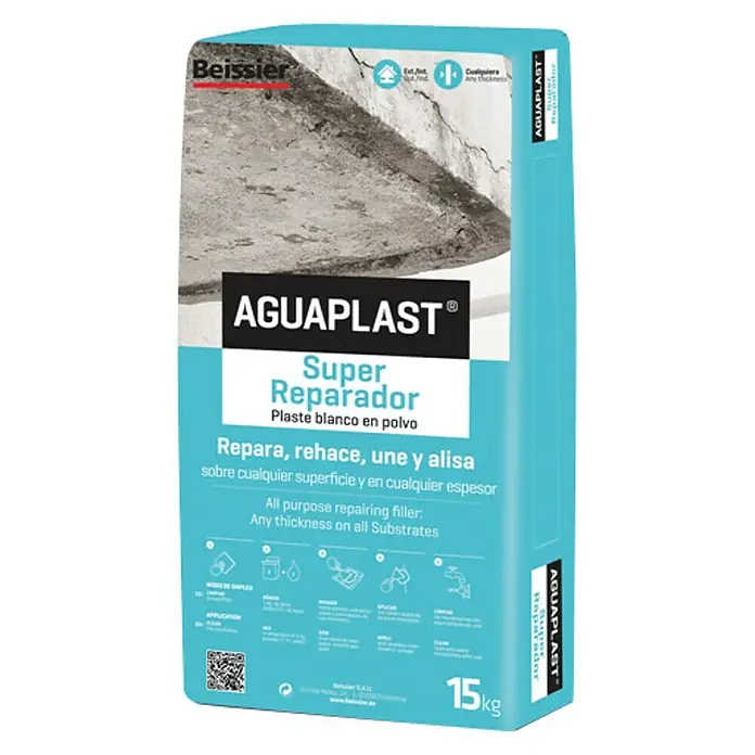 Beissier Aguaplast Plaste Super reparador - Blanco, 15 kg