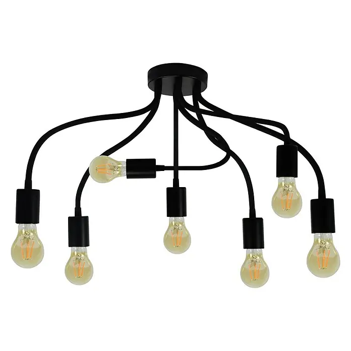 Tween Light Plafón Dimaro - 28 W, L x An x Al: 58 x 58 x 33 cm, Negro, E27 - Vista frontal