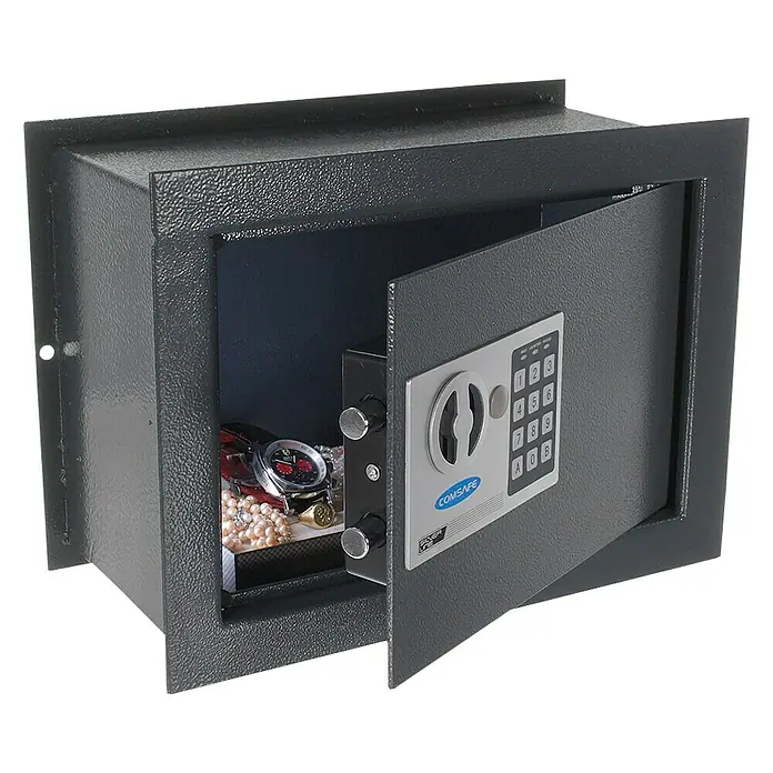 Rottner Wandtresor Wallmatic - Elektronisches Zahlenschloss, 19 x 38 x 28 cm