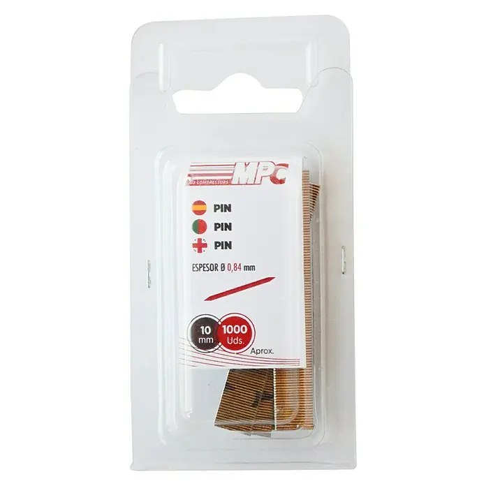 MPC Clavo para clavadora - Largo: 10 mm, 1.000 ud.