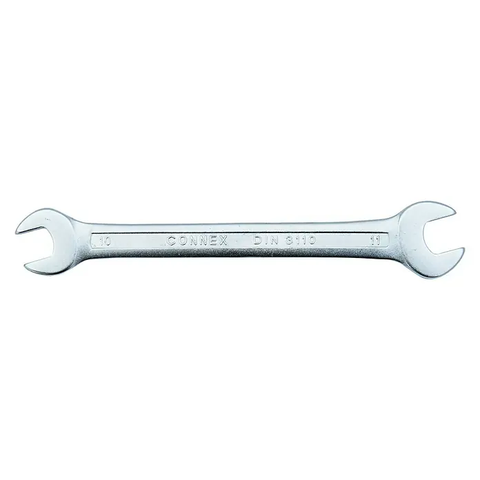 Llave fija de doble boca DIN 3110 - Ancho de llave: 10 x 11 mm, DIN 3110