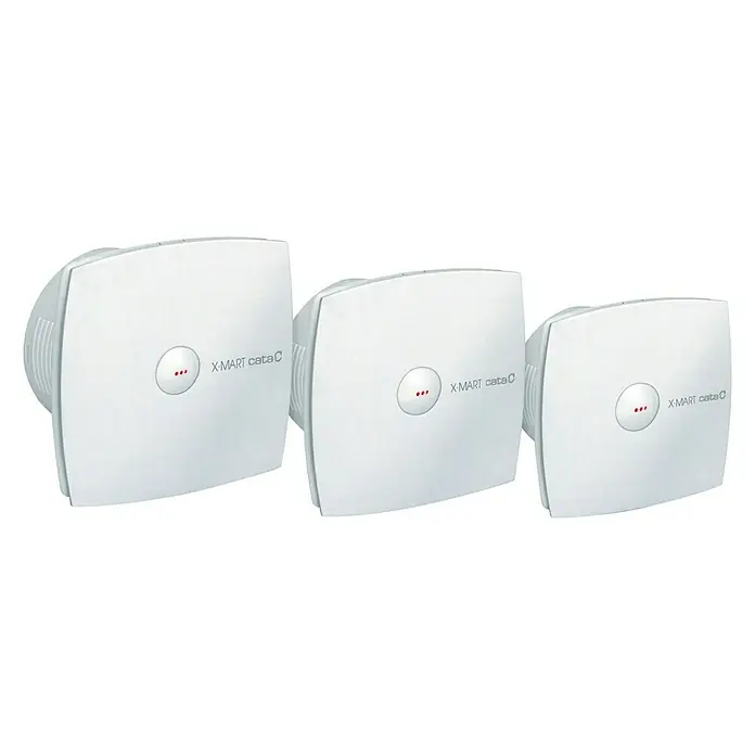 Cata Extractor de baño X-MART 12 MATIC - Blanco, Diámetro: 120 mm