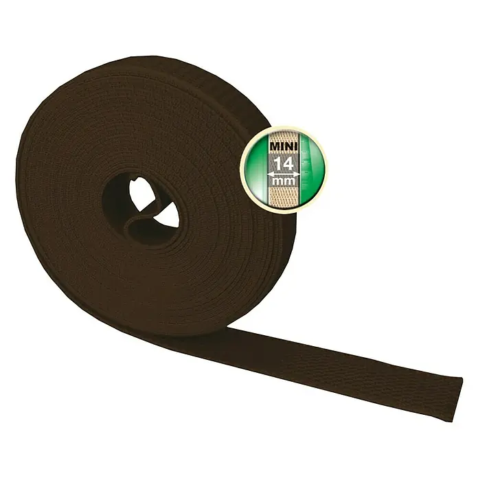 Schellenberg Rollladengurt - Braun, Länge: 6 m, Gurtbreite: 14 mm - Vorderansicht