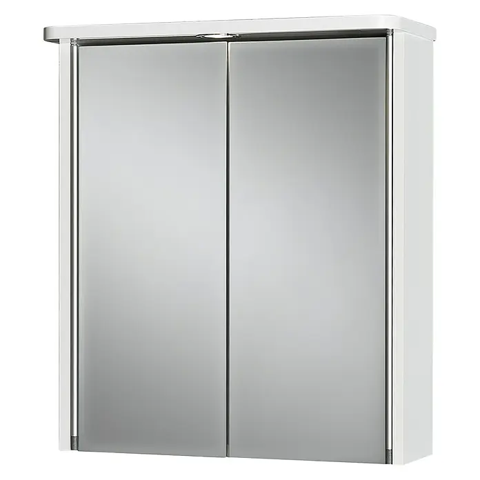 Jokey LED-Spiegelschrank Tamrus - B x H: 55 x 63 cm, Mit Beleuchtung, MDF, Weiß - Vorderansicht
