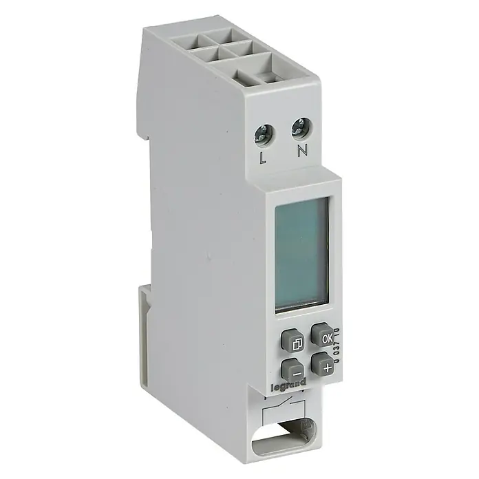 Legrand Interruptor de palanca digital semanal - 230 V/50 Hz, Programación semanal