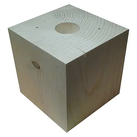 Portavelas de madera