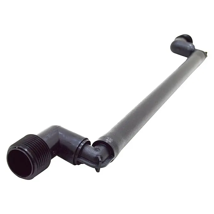 Tubo prolongador flexible con codo - 1 ud., Largo: 38 cm