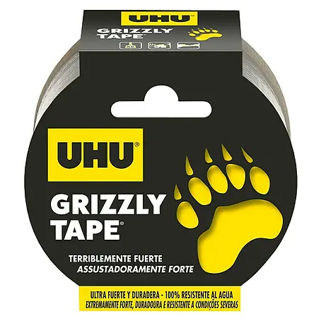 UHU  Cinta de tejido Fuerte Grizzly Tape