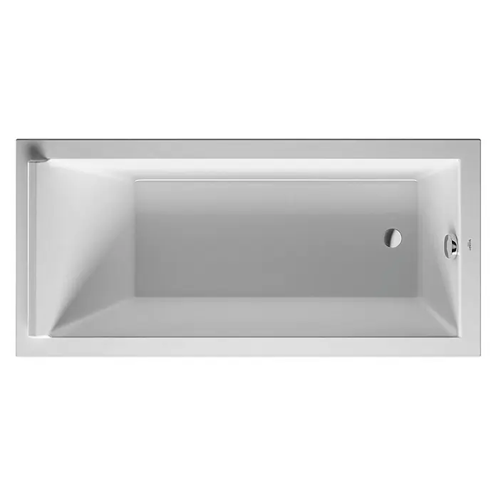 Duravit Starck 1 Badewanne - 170 x 80 cm, Sanitäracryl, Weiß - Vorderansicht
