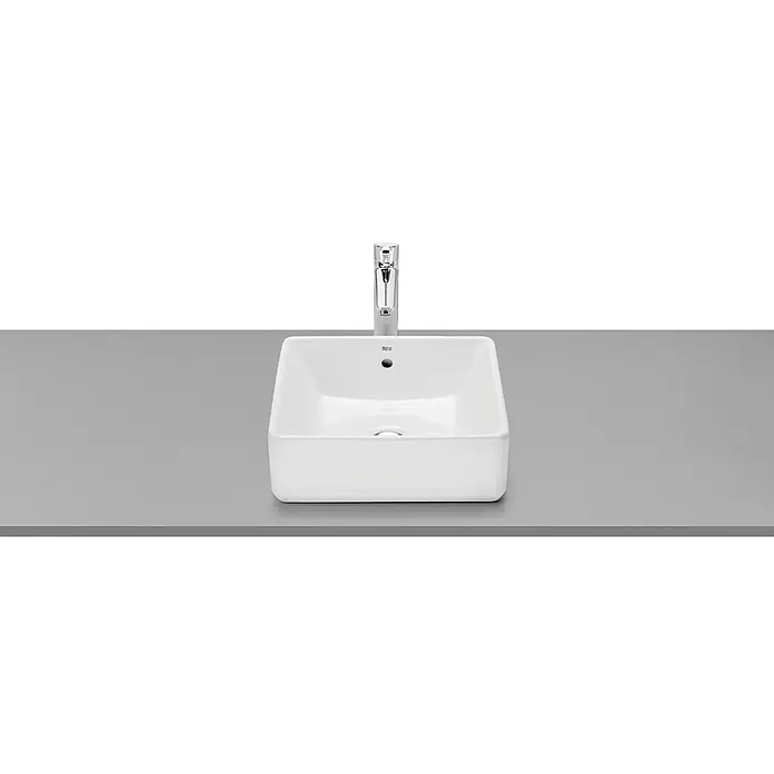 Roca Lavabo Domus - 39 x 37 cm, Con desbordamiento, Blanco