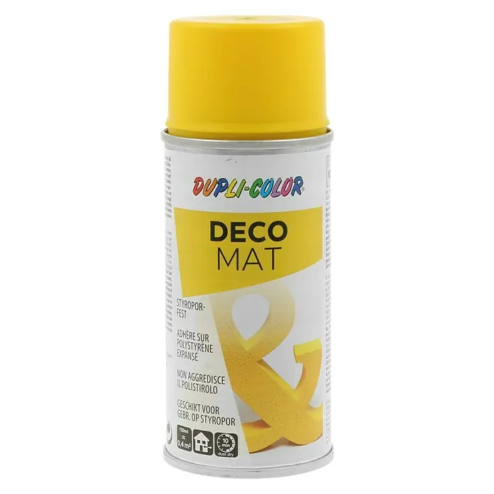Dupli-Color Deco Mat Acryl-Lackspray RAL 1021 - Rapsgelb, 150 ml, Matt - Vorderansicht