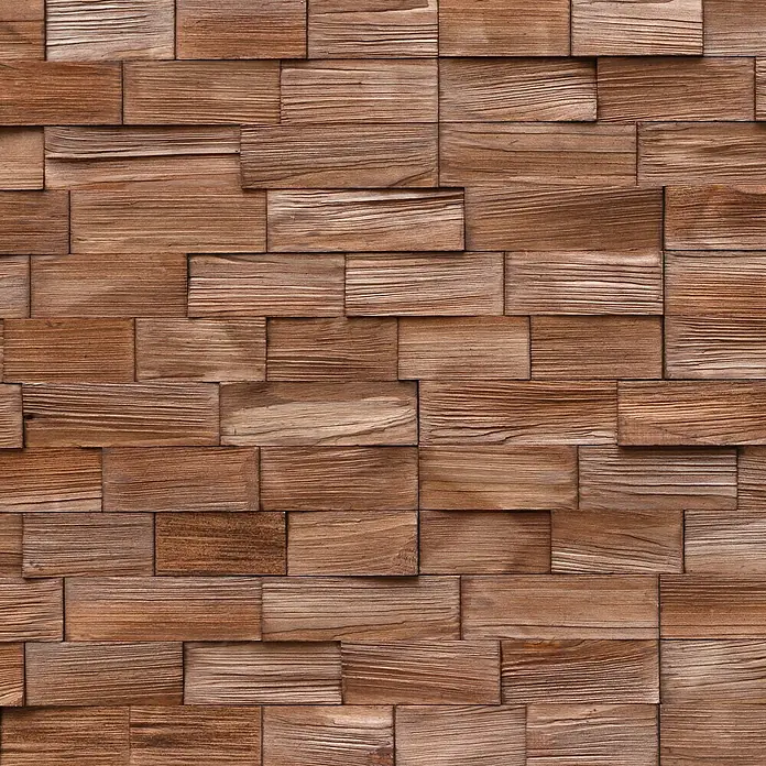 Holzpaneel Axen II - Kiefer, 780 x 190 mm, Stärke: 6 mm - 17 mm, 4 Paneele - Vorderansicht