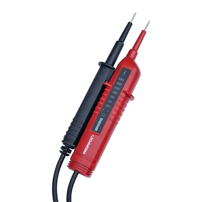 Benning Spannungsprüfer Profipol Plus - Messbereich Gleichspannung: 12 V - 690 V - Vorderansicht