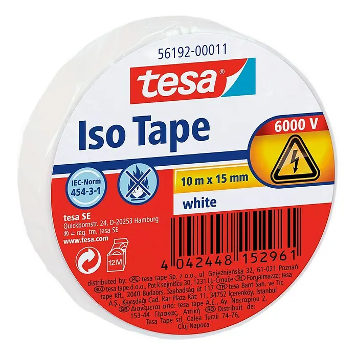 Tesa Isolierband Iso Tape - Weiß - Vorderansicht