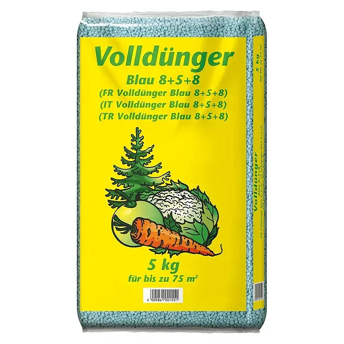 Blaudünger - 5 kg, Inhalt ausreichend für ca.: 75 m² - Vorderansicht