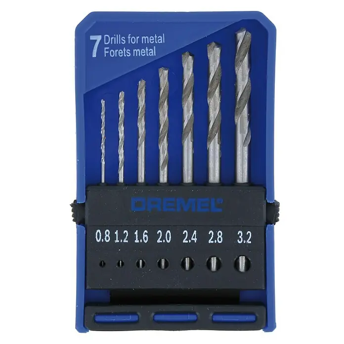 Dremel Komplet preciznih svrdala 628 - 7 -dij., Prikladno za: Drvo - Pogled sprijeda