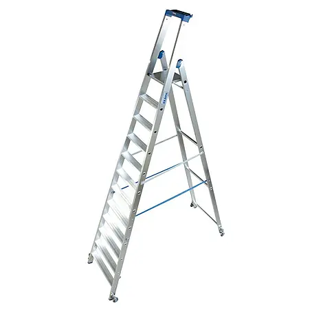 Krause Stabilo Stufenstehleiter Fahrbar