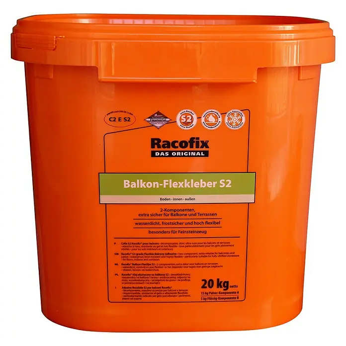 Racofix Flexkleber Balkon-Flexkleber - 20 kg - Vorderansicht