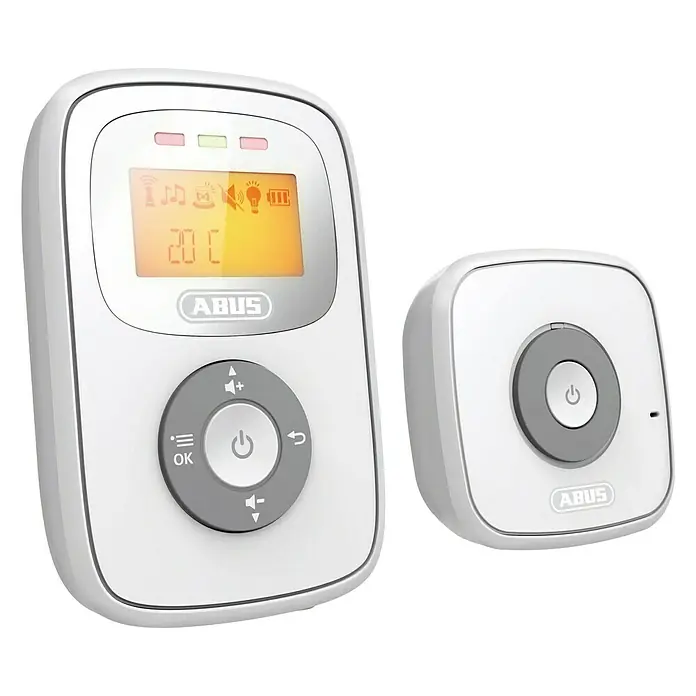 Abus Babyphone JC8230 Tom - Reichweite ca.: 300 m (Freifeld), Warnung bei niedrigem Batteriestand - Vorderansicht