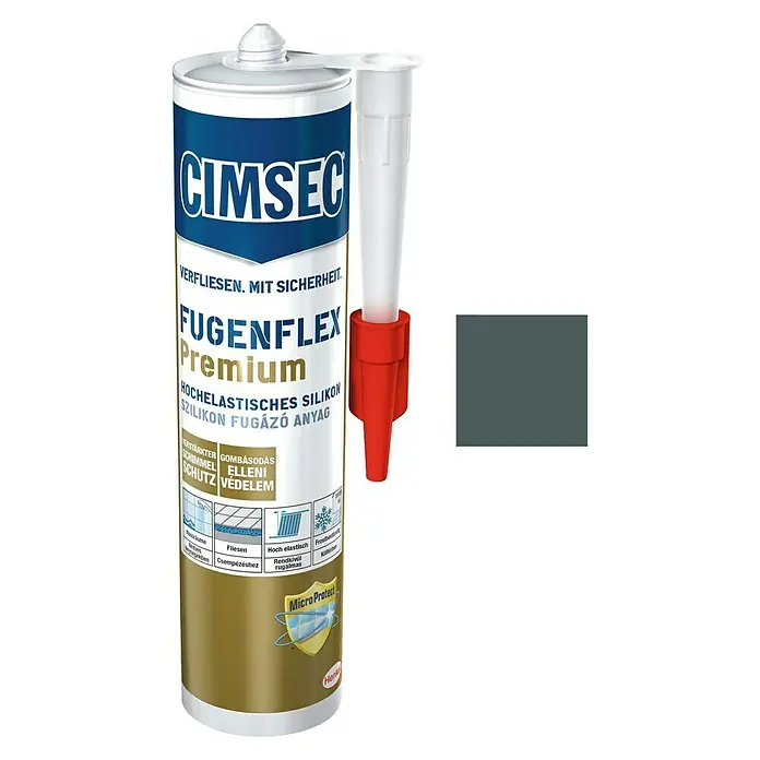Cimsec Silikon-Fugenmasse Fugenflex Premium - Graphit, 310 ml