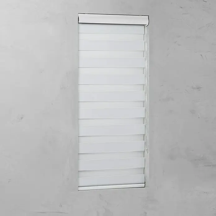 Expo Ambiente Doppelrollo mit Kassette - B x H: 100 x 175 cm, Weiß, Verdunkelnd - Vorderansicht