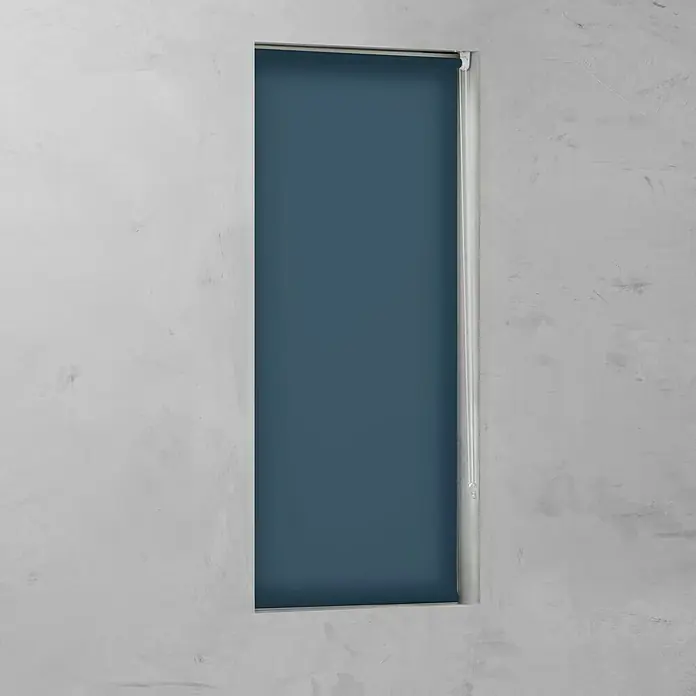 Expo Ambiente Rollo Mini - B x H: 90 x 210 cm, Blau, Tageslichtdurchlässig - Vorderansicht