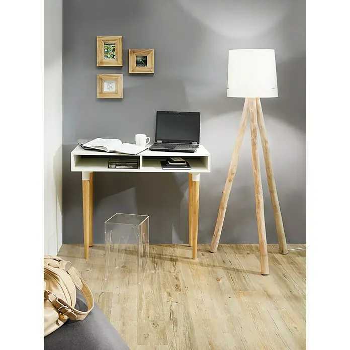 Teakstamm - Durchmesser: 5 cm - 7 cm, Länge: 2 m, Unbehandelt