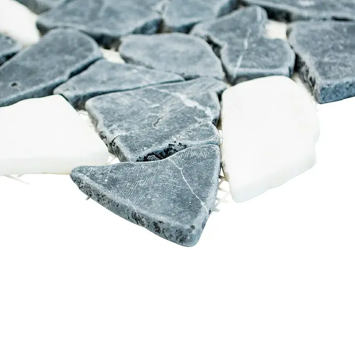 Mosaikfliese CIOT 30/1100 - 30,5 x 30,5 cm, Schwarz, Matt - Vorderansicht