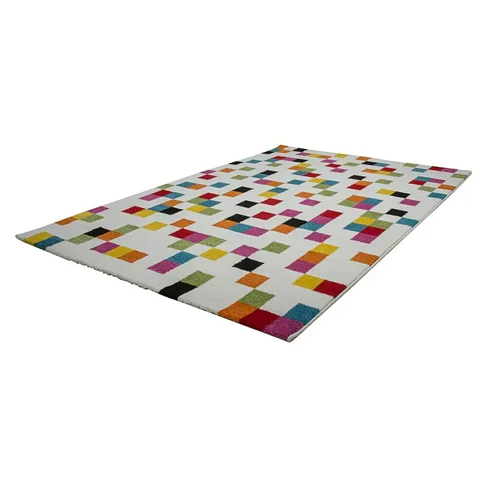 Kayoom Teppich Caribbean 233 - Weiß, Bunt, L x B: 230 x 160 cm, 100% Polypropylen - Ansicht von oben