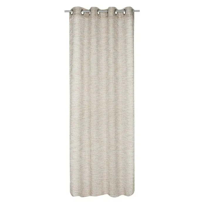 Visillo para ventana Ethnique - 140 x 250 cm, 100% poliéster, Beige/Blanco