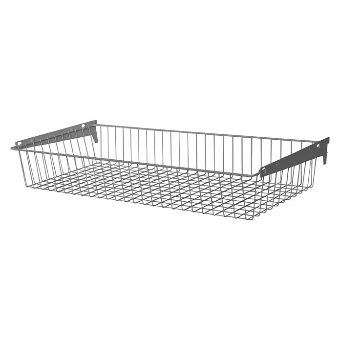 Element System Žičana košara - 35 x 80 cm, s izvlačenjem, Bijelo-aluminij