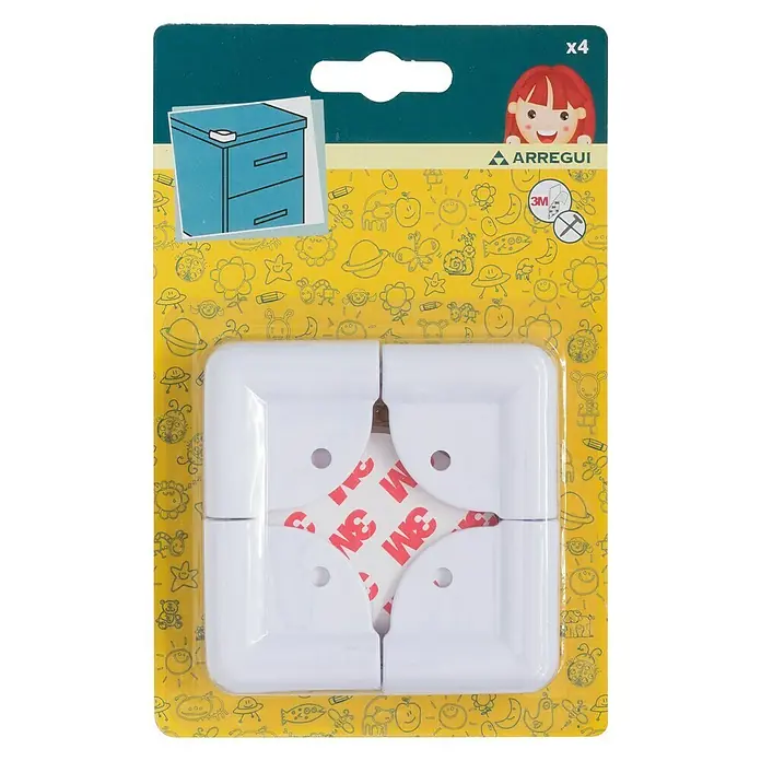 Arregui Protector para esquina A-1044031 - Blanco, 4 uds.