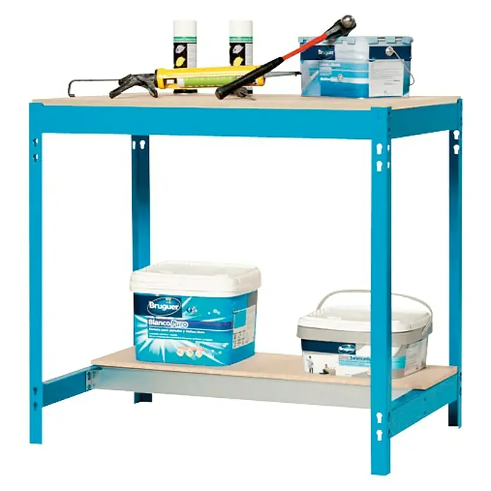 Simonrack Simonwork Banco de trabajo BT0 - L x An x Al: 76 x 121 x 84,2 cm, Capacidad de carga: 850 kg, Azul