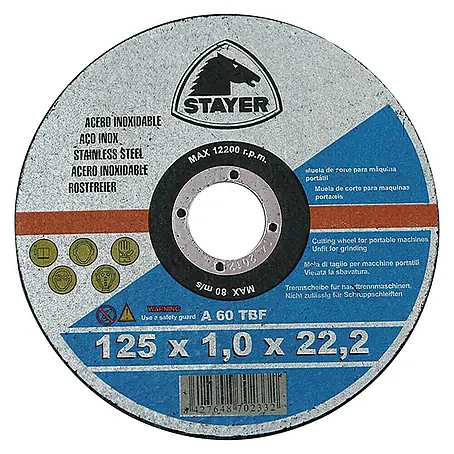 Stayer  Disco de corte para acero inoxidable