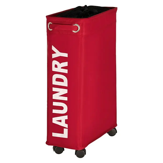 Wenko Cesta para la ropa Corno - L x An x Al: 40 x 18,5 x 60 cm, Rojo