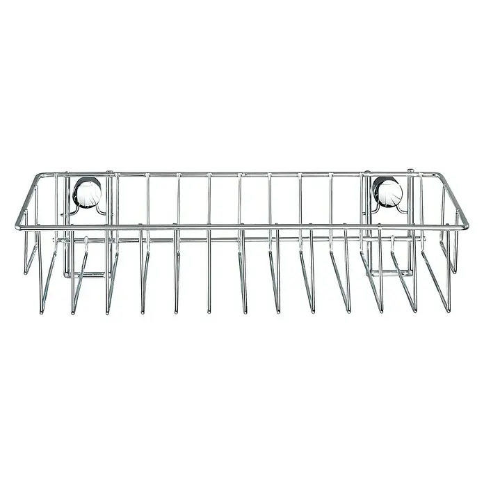 Wenko Classic Duschkorb - L x B x H: 14 x 24 x 6,5 cm, Edelstahl, Verchromt