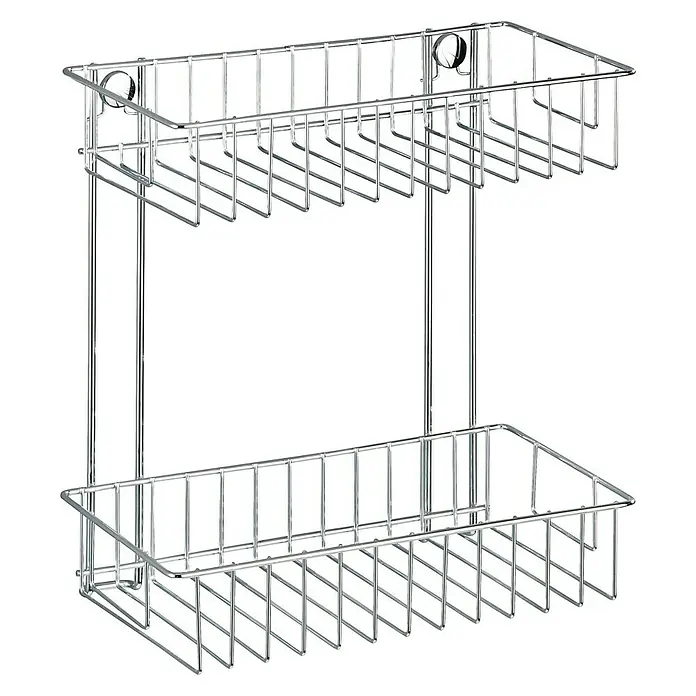 Wenko Classic Duschkorb - L x B x H: 14 x 24 x 26 cm, Chrom, Verchromt