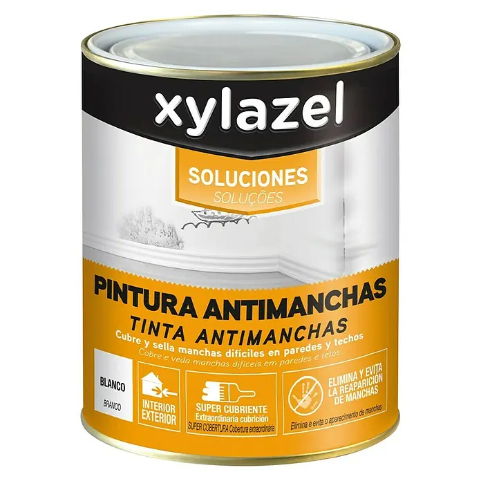 Xylazel Pintura Antimanchas - Blanco, 750 ml