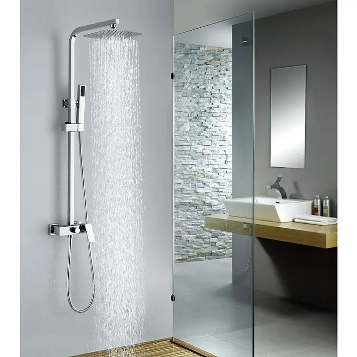 Imex Sistema de ducha Bremen - Con grifo monomando, Número de tipos de chorro: 1 ud., Cromo