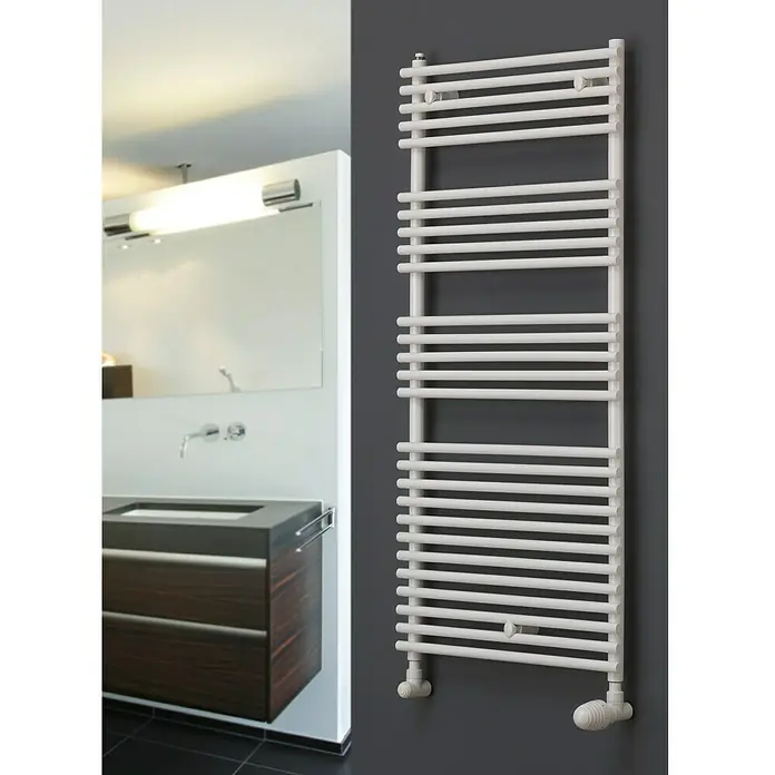 Ximax Badheizkörper Tec - 58 x 123,8 cm, 596 W, Weiß - Vorderansicht